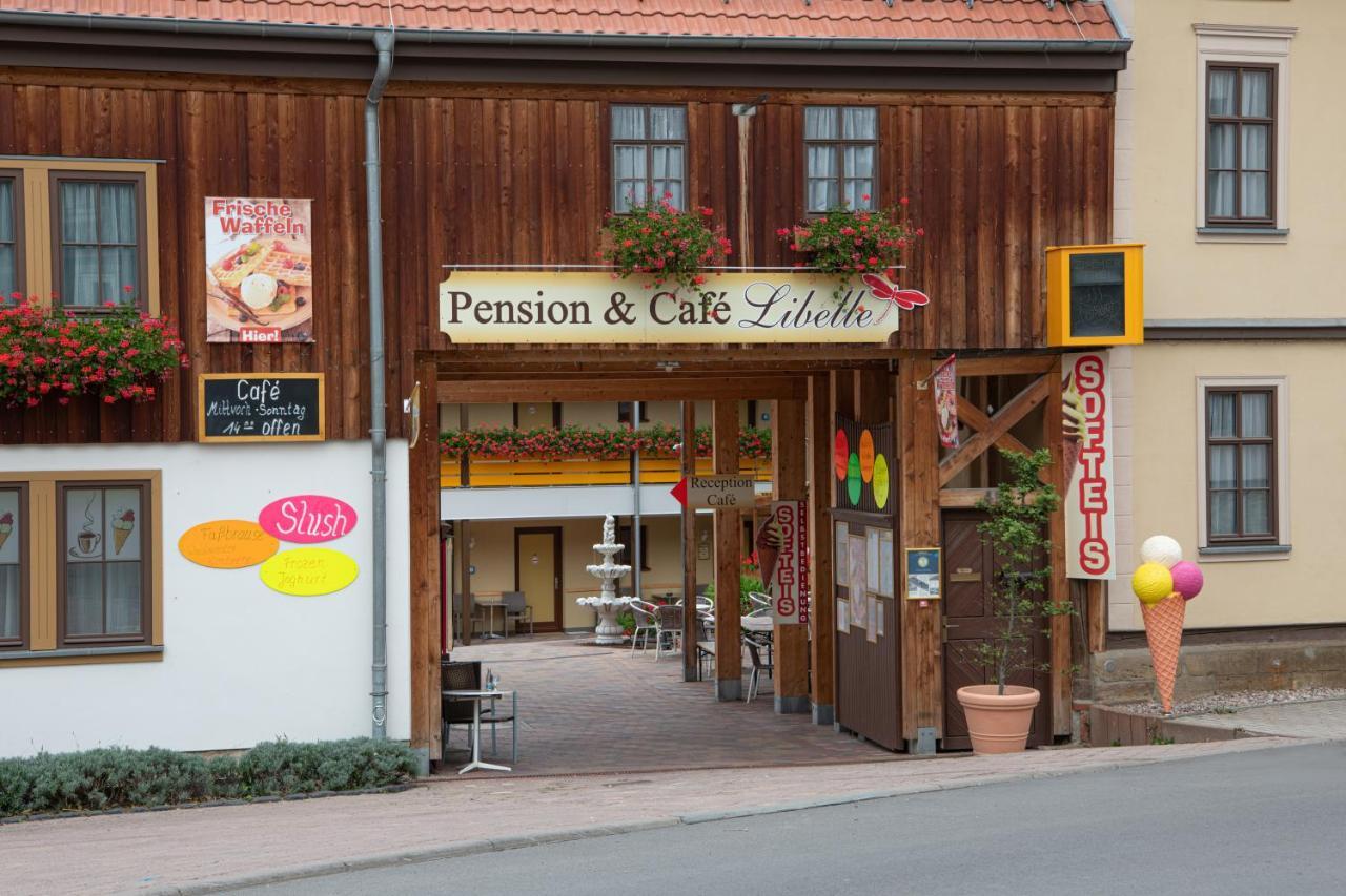 Pension-Cafe-Libelle Elxleben bei Arnstadt Exterior photo